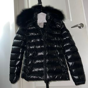 Bady Fox Fur-Trim Hood Quilted Down Jacket